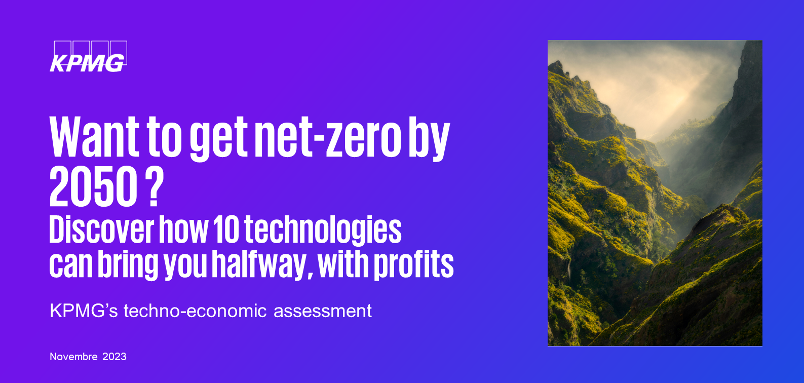visuel de l'étude want to get net-zero by 2050?